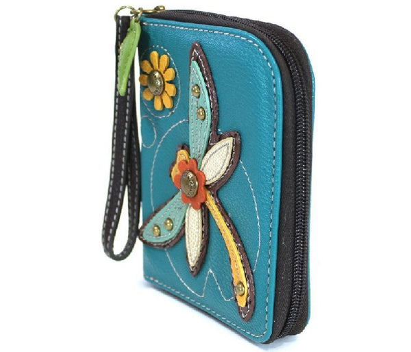 Charming Chala Dragonfly Purse Wallet Credit Cards Coins Wristlet