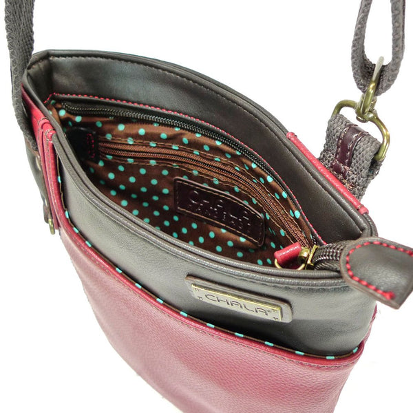 Chala Burgundy Swing Cross-Body Small Phone Purse (Bag Only)