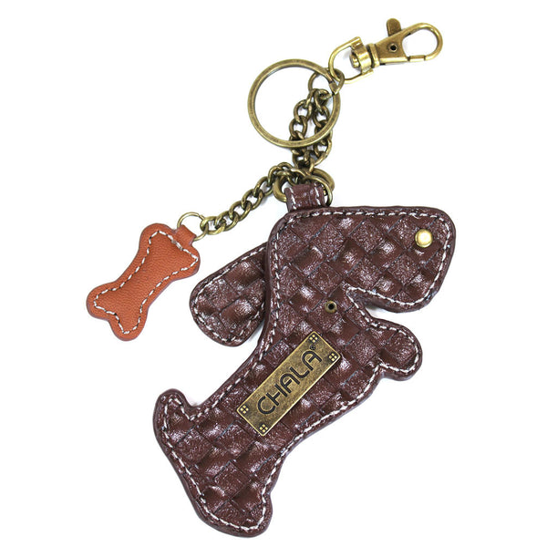 Chala Patch Crossbody Bag with Faux Leather Coin Purse (Weiner hound dog) - Animal-Bags.com
