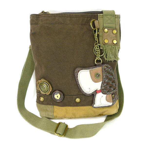 Chala Patch Crossbody Bag + Faux Leather Coin Purse (Toffee Dog) - Animal-Bags.com