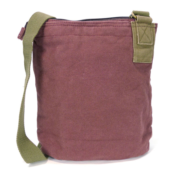 Chala Patch Crossbody Messenger Bag (6 colors option) + Detachable Metal Turtle-1 Keychain - Animal-Bags.com