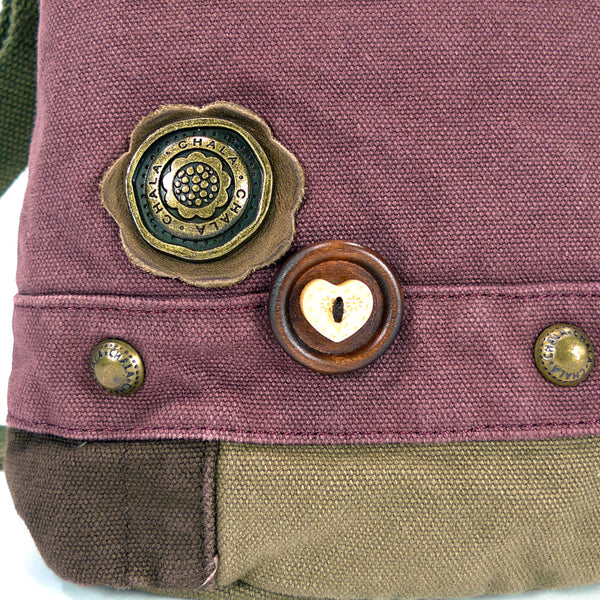 Chala Patch Crossbody Messenger Bag (6 colors option) + Detachable Metal Turtle-1 Keychain - Animal-Bags.com